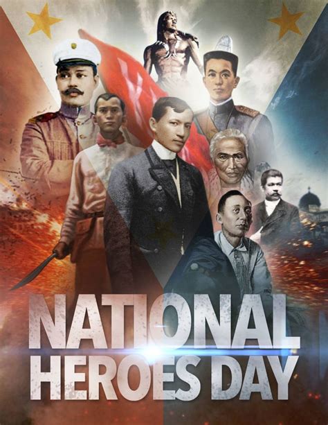 national heroes day poster drawing|Philippine National Heroes Poster .